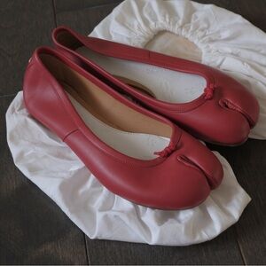Maison Martin Margiela Red Tabi Flats